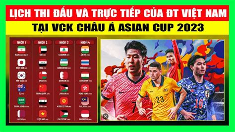 asian cup 2023 lịch thi đấu